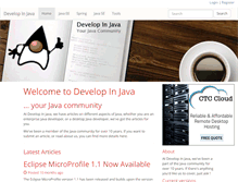 Tablet Screenshot of developinjava.com